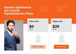 Uygun Bir Tarife Seçme Tablo CSS Şablonu