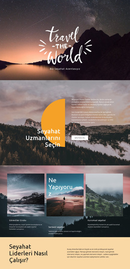 Yeni Yerler Keşfetmek - Web Sayfası Şablonu