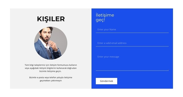 Talep üzerine danışma Web sitesi tasarımı