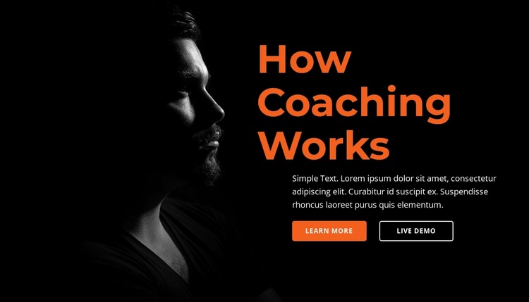 Coach's speech Website Builder Templates