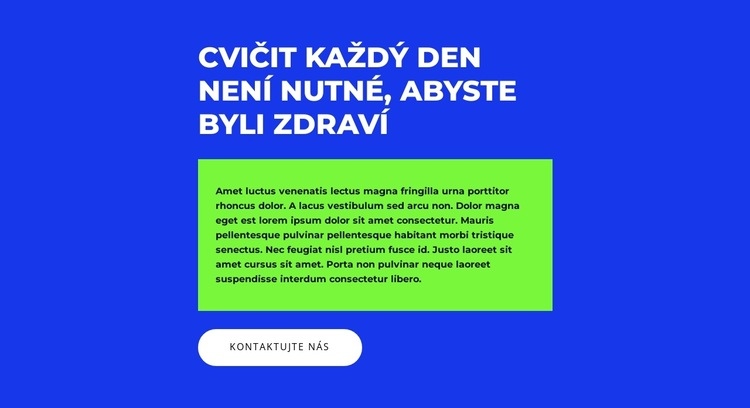 Zavedený pracovní postup Šablona CSS