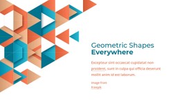 Geometric Shapes Everywhere Open Source Template