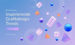 Exklusive HTML5-Vorlage Für Inspirierende Grafikdesign-Trends