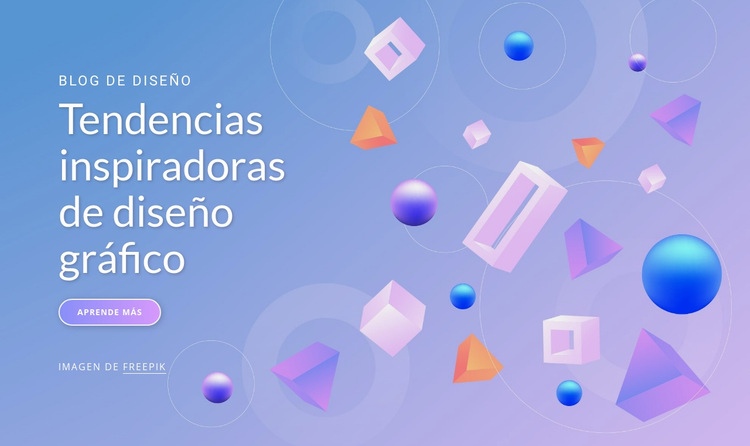 Tendencias inspiradoras de diseño gráfico Plantillas de creación de sitios web