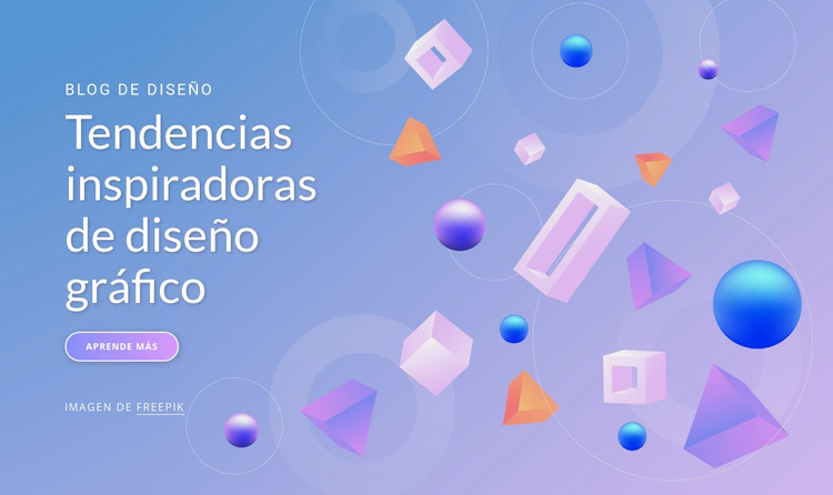 Tendencias inspiradoras de diseño gráfico Tema de WordPress