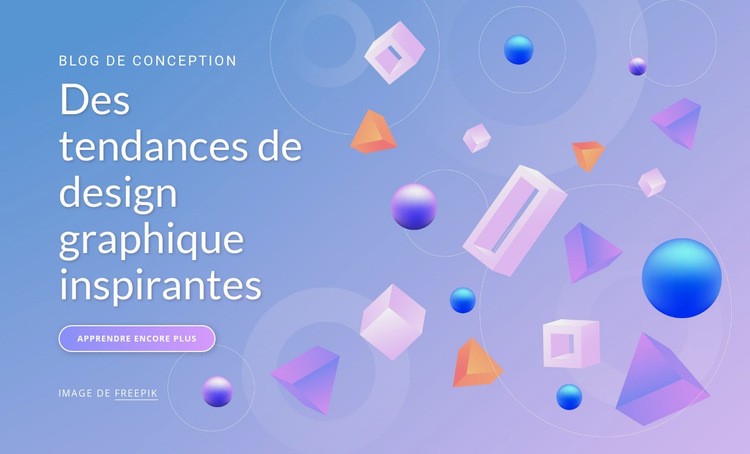 Des tendances de design graphique inspirantes Conception de site Web