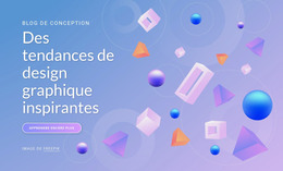 Des Tendances De Design Graphique Inspirantes – Modèle De Site Web HTML