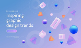 Exclusive HTML5 Template For Inspiring Graphic Design Trends