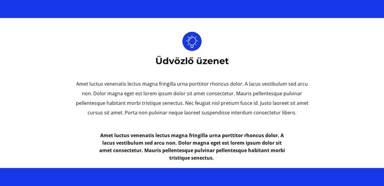 Örömmel látjuk HTML Sablon