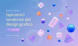 Ispiratrici Tendenze Del Design Grafico - Modello Di Sito Web HTML