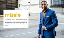 Missie Van De Organisatie - Moderne Websjabloon