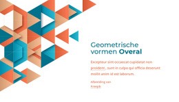 Geometrische Vormen Overal - Mockup Voor Webontwerp