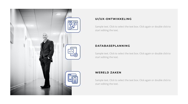 Onze ontwikkelingsplannen Website mockup