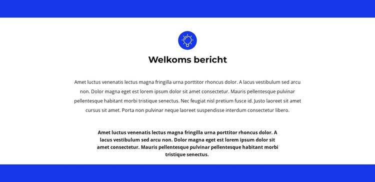 We zijn blij om te zien Website sjabloon