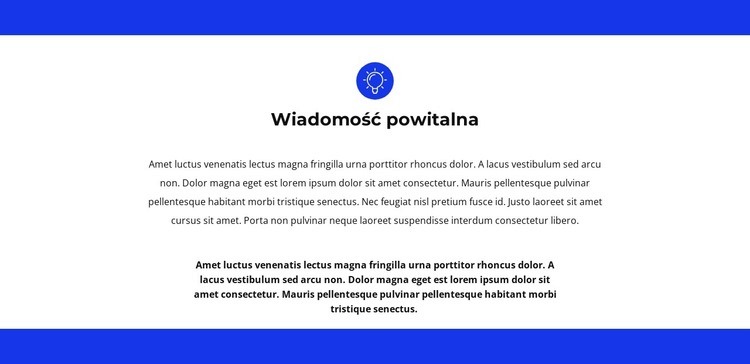 Cieszymy się, że widzimy Szablon HTML5