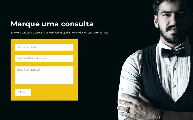 Escreva para o departamento Construtor de sites HTML