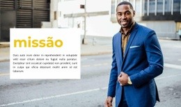 Design De Site Para Missão Da Organização