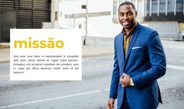 Missão Da Organização - Modelo Web Moderno