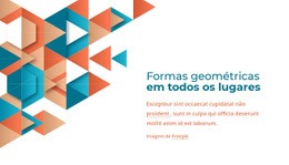 Formas Geométricas Em Todos Os Lugares - Lindo Modelo HTML5