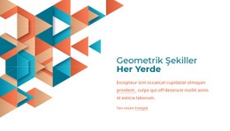 Her Yerde Geometrik Şekiller - Kullanıma Hazır Açılış Sayfası