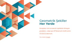 Her Yerde Geometrik Şekiller Açık Kaynak Şablonu