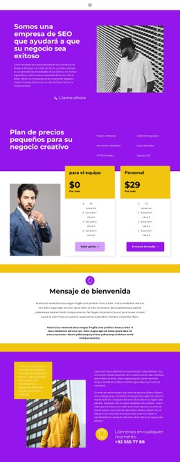 Inicio Rápido Y Exitoso Plantilla De Sitio Web CSS Gratuita