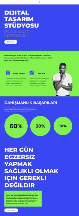 Dijital Geliştirme Için Ücretsiz Tasarım Şablonu