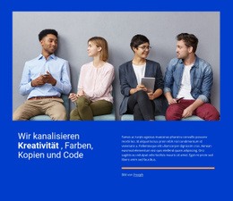 Wir Kanalisieren Kreativität - Schlichtes Design