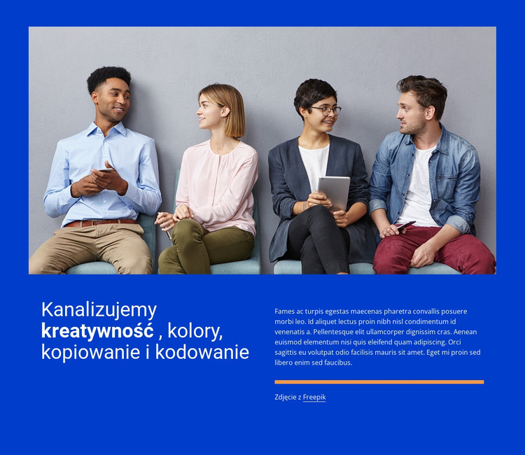 Kierujemy kreatywnością Szablon HTML