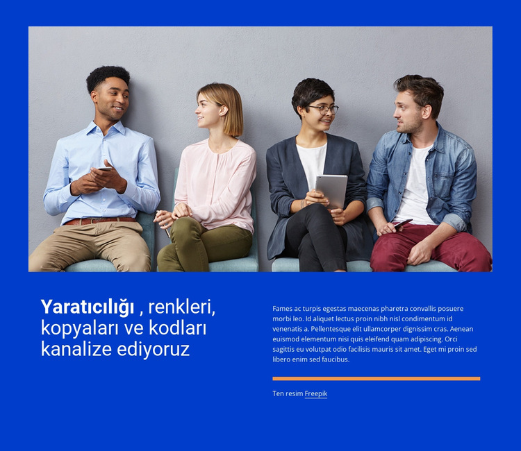 Yaratıcılığı yönlendiriyoruz Web Sitesi Şablonu