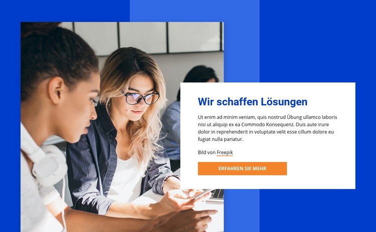 Wir schaffen Innovationen HTML Website Builder