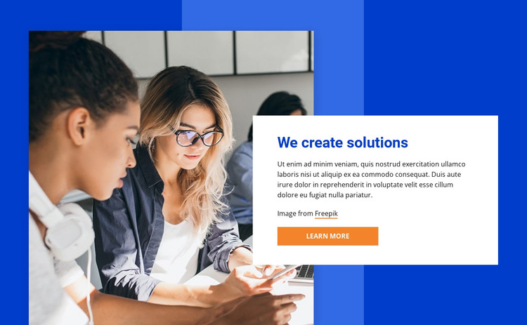 We create innovations HTML5 Template