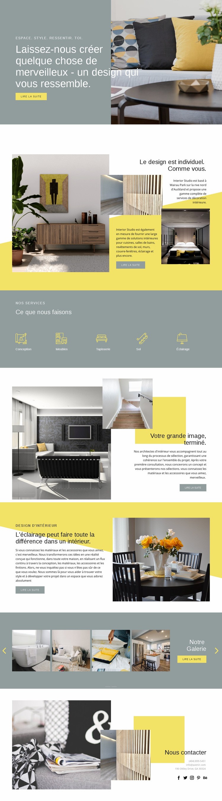 Le design est votre tout Conception de site Web