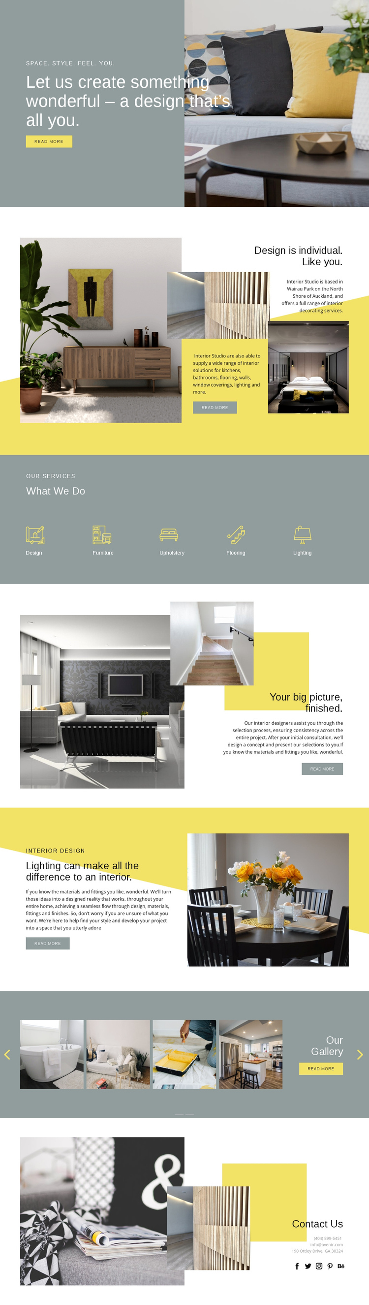 Design is your everything One Page Template