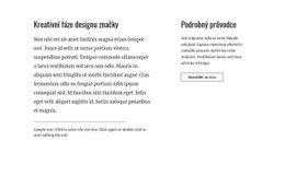 Text A Tlačítko Se Dvěma Sloupci – Jednoduchá Šablona Webu
