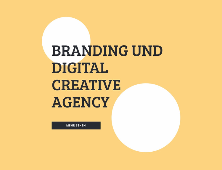 Branding und digitale Kreativagentur Joomla Vorlage