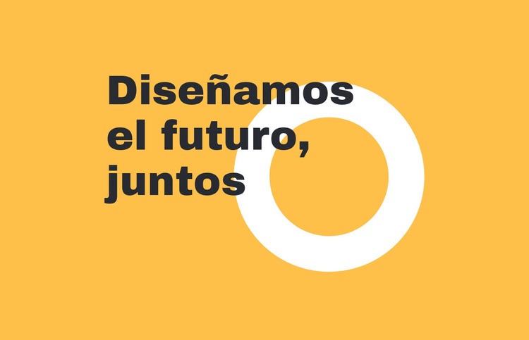 Diseñamos el futuro juntos Plantillas de creación de sitios web