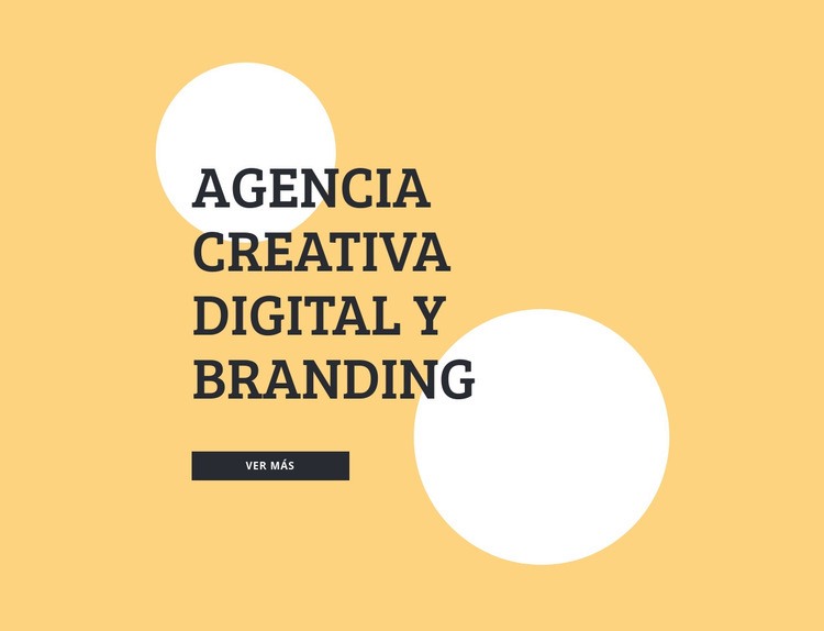 Agencia de branding y creatividad digital Maqueta de sitio web