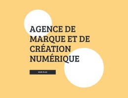 Agence De Marque Et De Création Numérique - Conception De Site Moderne