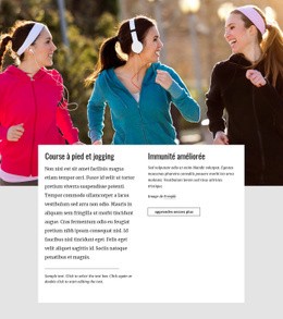 Courir Et Faire Du Jogging - Maquette De Site Web Gratuite