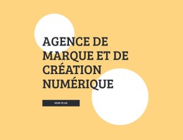 Agence De Marque Et De Création Numérique Modèle HTML De Base Avec CSS