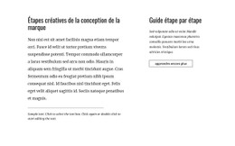 Page HTML Pour Texte Et Bouton Avec Deux Colonnes