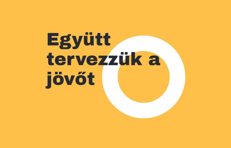 Együtt tervezzük a jövőt CSS sablon