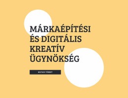 Márkaépítő És Digitális Kreatív Ügynökség - Beépített Cms Funkció