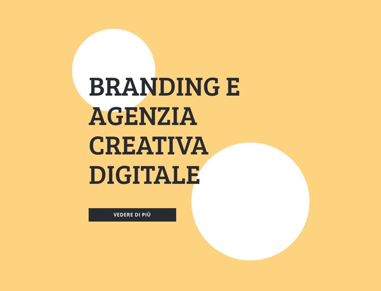 Branding e agenzia creativa digitale Costruttore di siti web HTML