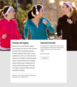 Running And Jogging Joomla Page Builder Free