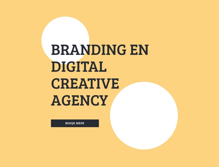 Branding en digitaal creatief bureau Bestemmingspagina