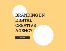 Branding En Digitaal Creatief Bureau Eenvoudige Html-Sjabloon Met CSS