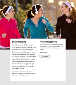 Bieganie I Jogging - Responsywny Projekt Strony Internetowej
