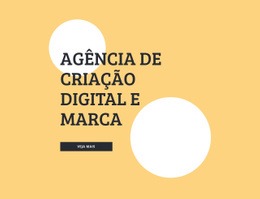 Agência De Criação De Marca E Digital - Design Moderno Do Site